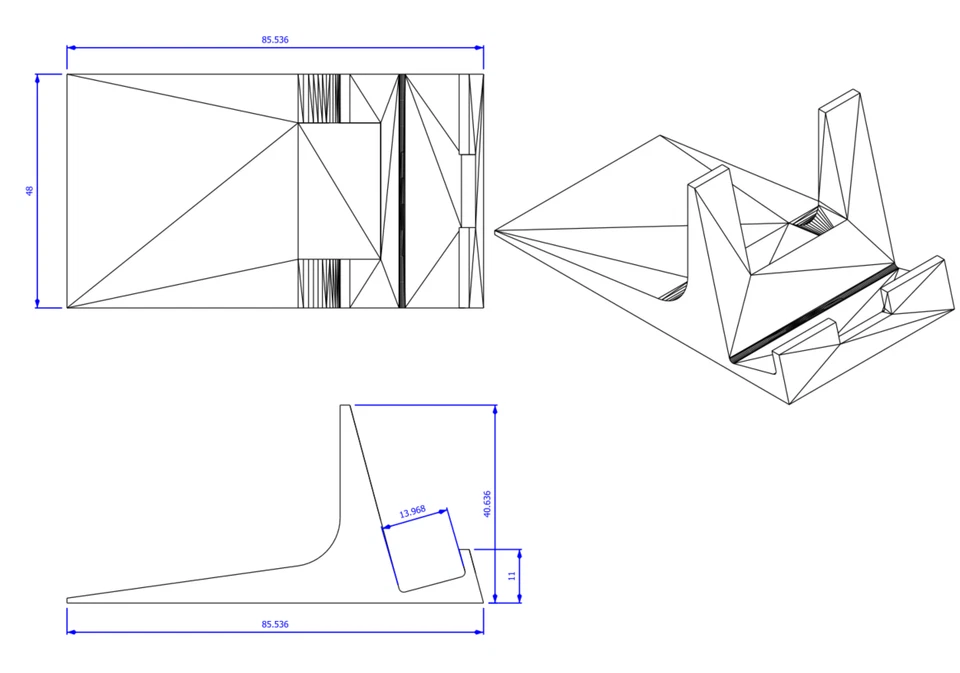 Stand Holder Mount Cradle Desktop Display Bracket Socket for Tablet iPad Samsung - Image 4 of 4