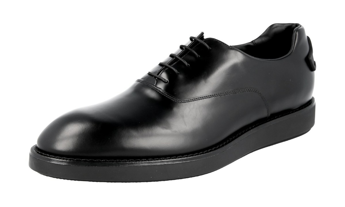 AUTH PRADA OXFORD BUSINESS SHOES 2EE253 BLACK LEATHER NEW US AUTH PRADA OXFORD BUSINESS SHOES 2EE253 BLACK LEATHER NEW US