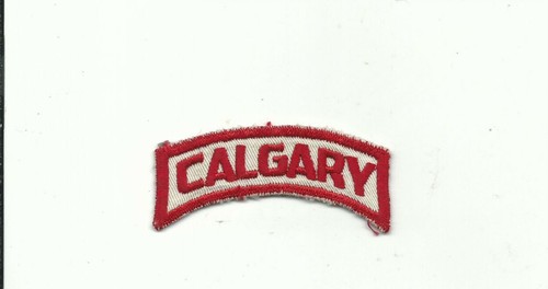 Canada Rocker Patch SCOUT CANADA CALGARY ROCKER ALBERTA CANADIAN TOWN STRIP PATCH RED CE ...