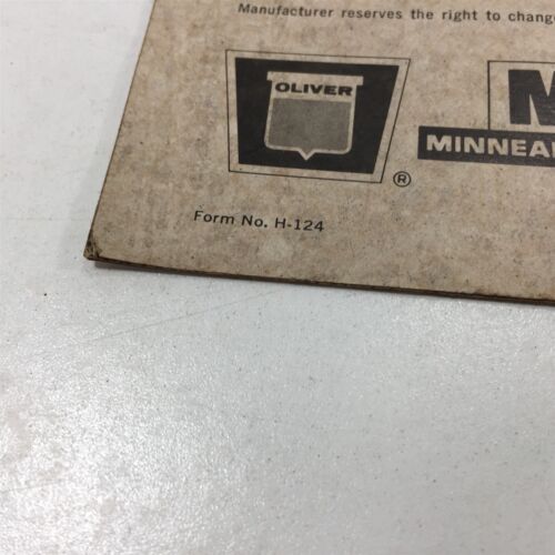 Genuine Original Oliver 7300 Combine W/ Kwik-Switch Header Brochure H-124 - Picture 8 of 9