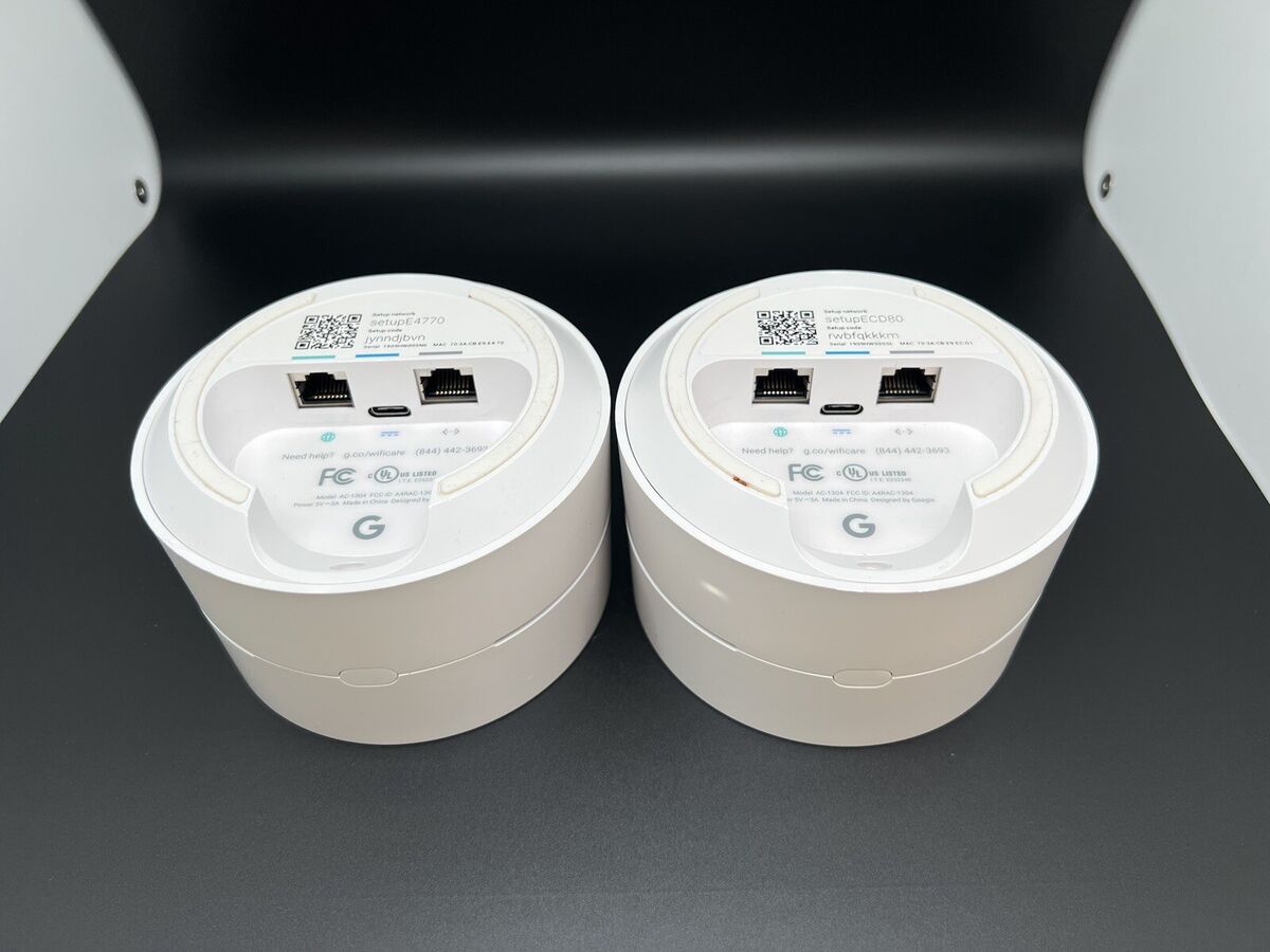 2 Google WiFi AC-1304 1 Port Wireless | eBay 2 Google WiFi AC-1304 1 Port Wireless | eBay
