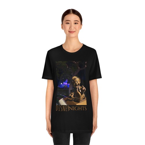 Unisex Jersey Short Sleeve Tee Painting of Its A DISNEY Thing PINOCCHIO'S STATUE - 第 4/9 張圖片