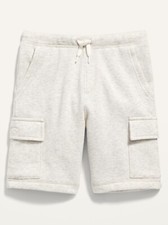Old Navy Kid Boys Jogger Cargo Shorts Oatmeal Heather Size XS 5 Medium 8  20