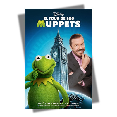 Muppets Most Wanted (2014) Poster Kermit the Frog Miss Piggy Fozzie Bear T619