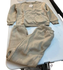 Anrabees women's Sweater xs Jogging Pants Set  Beige 