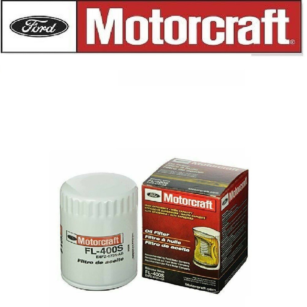 Genuine Ford OEM Motorcraft Engine Oil Filter FL400S E4FZ6731AB