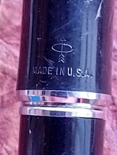 Vtg Classic Black Parker Fountain Pen Made In USA pump Eversharp