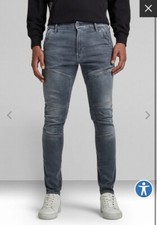 G-Star Raw Men s Rackam Skinny Jeans Smokey Night MSRP 210 New