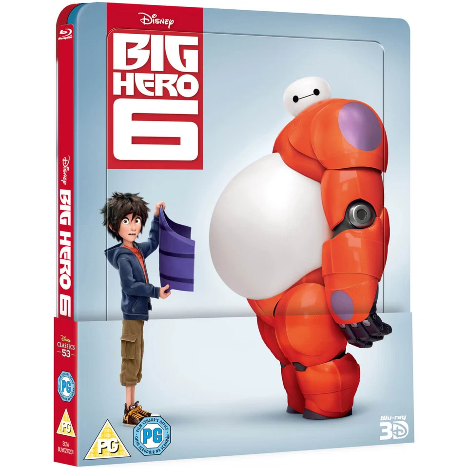 BIG HERO 6 3D (INCLUDES 2D VER) ZAVVI UK EXCLUSIVE LENTICULAR EDITION STEELBOOK - Image 2 of 3