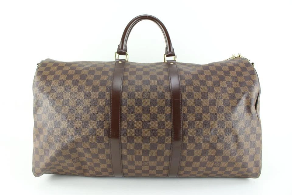 Louis Vuitton Keepall 55 Bandouliere Damier Ebene Canvas Preowned