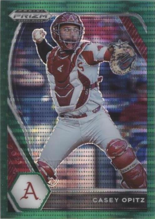 2021 Panini Prizm Draft Picks - Casey Opitz #PDP200 Green Pulsar Prizm ...