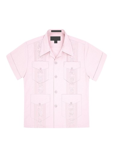 Boys Junior Guayabera Cuban Short Sleeve Embroidered 4 Pocket Shirt KID-OMEGA - Picture 48 of 71