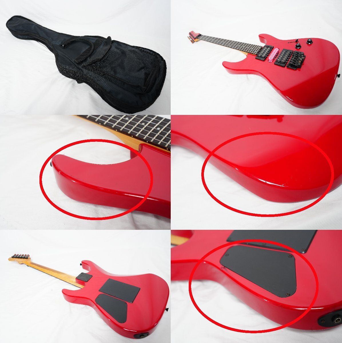 Electric Guitar Fernandes Revolver FR-55 80's Red HSH Alder Body