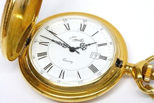 Eppler Quartz made in Germany pocket watch for repairs/parts/restore -6255 - Foto 3 di 7