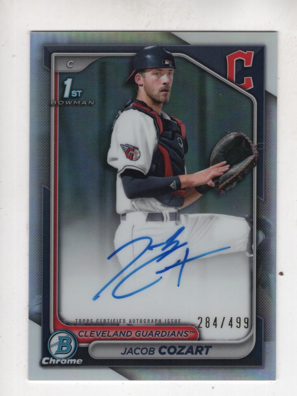 2024 Bowman Draft Jacob Cozart 1st Chrome Refractor Autograph #CPA-JCO  284/499