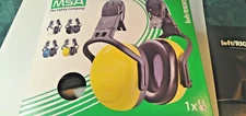 MSA 10087439 Hard Hat Mounted Safety Ear Muffs 25 Db Left/Right White-New Open