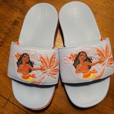 Adidas Disney MOANA Adilette Comfort Sandal Beach Slides Child Sz 1 HP7757