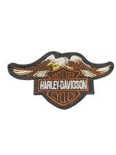 Motorcycle Biker Harley Patch, Iron On/Sew On
