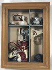 Golf Theme Hanging 3D Shadow Box Picture Frame 12x9 Clubs Caddy Balls 18 Hole