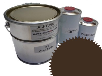 5 Liter Set 2K Autolack RAL 8028 Terrabraun Acryl Glänzend Lackpoint UNI !