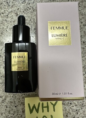 FEMMUE Lumiere Vital C Face Serum Brightening 1oz/30mL EXP03/2026 SEALED BOX $88