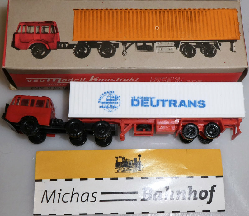 Camion Tatra Deutrans Trattore A Sella In Scala 1:120 - Budamobil, Plastica Multicolore, Con Confezione