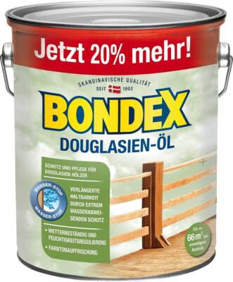 BONDEX Gartenholz Öl, 3 l, Wasser-stop Abperleffekt, Wetterschutz, UV-Schutz