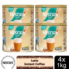 Nescafe Gold Instant Coffee Granules 1kg Latte, 4 Pack