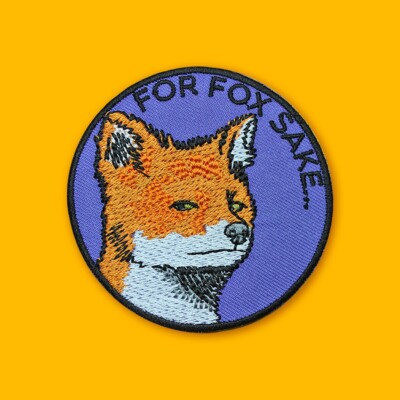 FOR FOX SAKE Bügelbild Aufnäher: Swory Sassy Rude Fucks-Off Fuck-Off Hund Spaß Geschenk