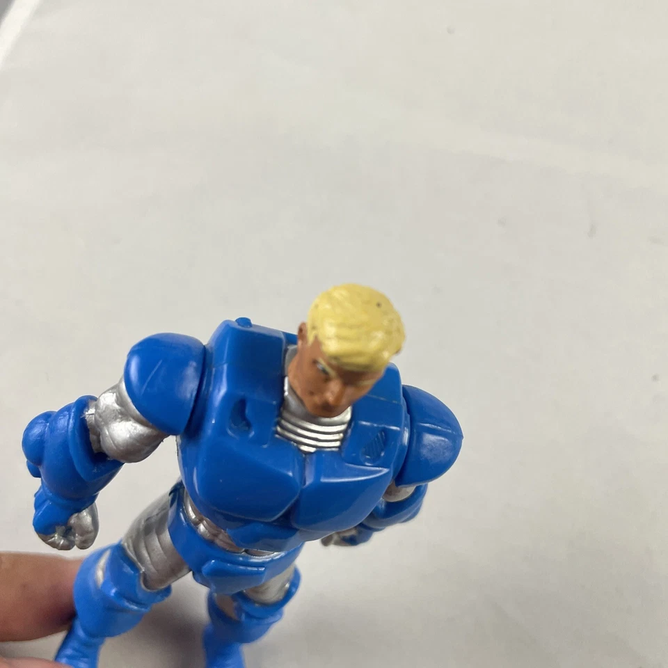 Figura de acción Godzilla Force Master Sergeant Blue Trendmaster Toy 1994 de colección Foto 4 de 4