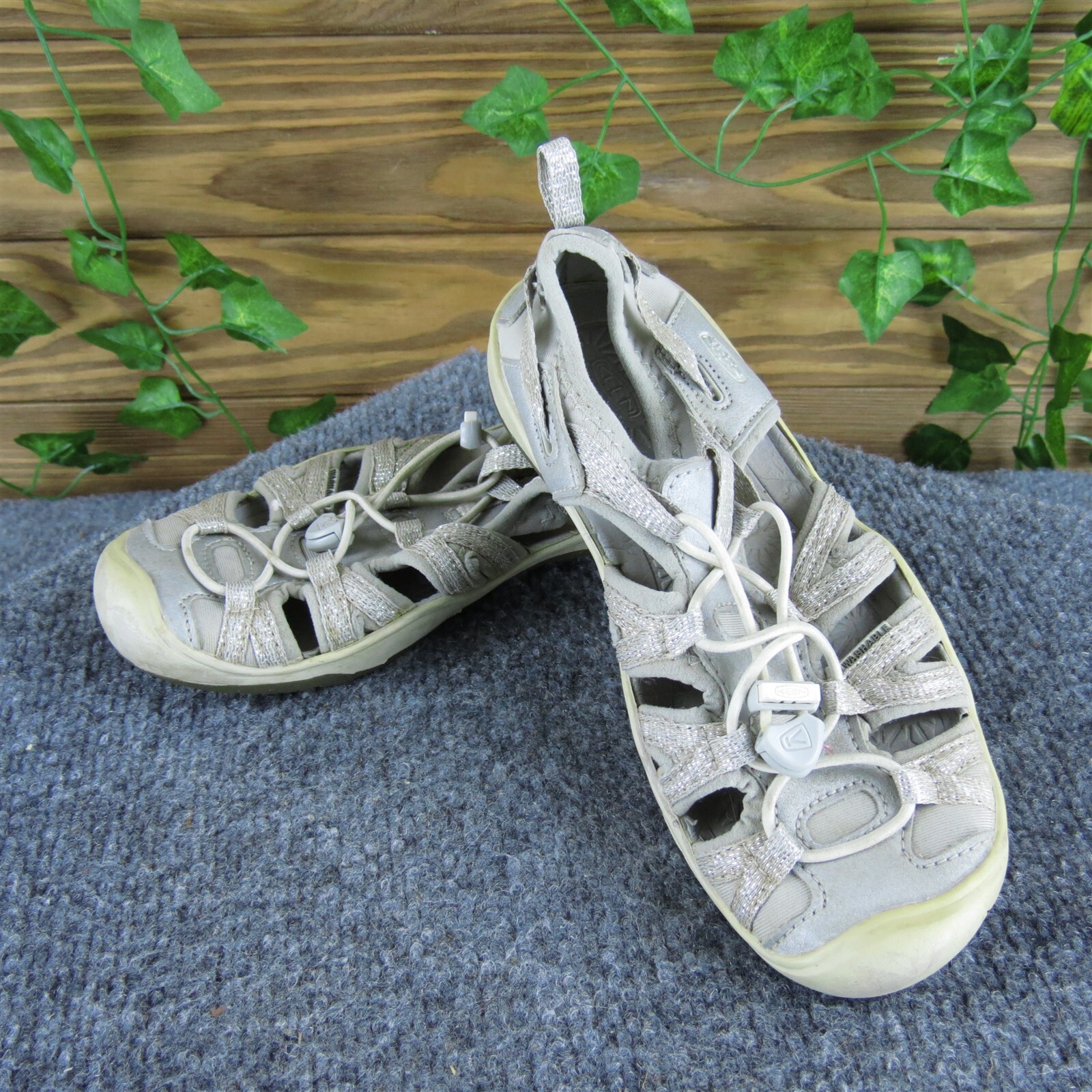 Sandali KEEN scintillanti ragazza Y 1 sandalo medio argento coulisse sintetica