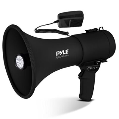 Pyle PMP561LTB Portable PA Megaphone Speaker w/ Alarm Siren & Adjustable Volume