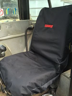 RHINO UK Embroidered with Claas Logo Heavy Duty Waterproof Tractor Seat Cover