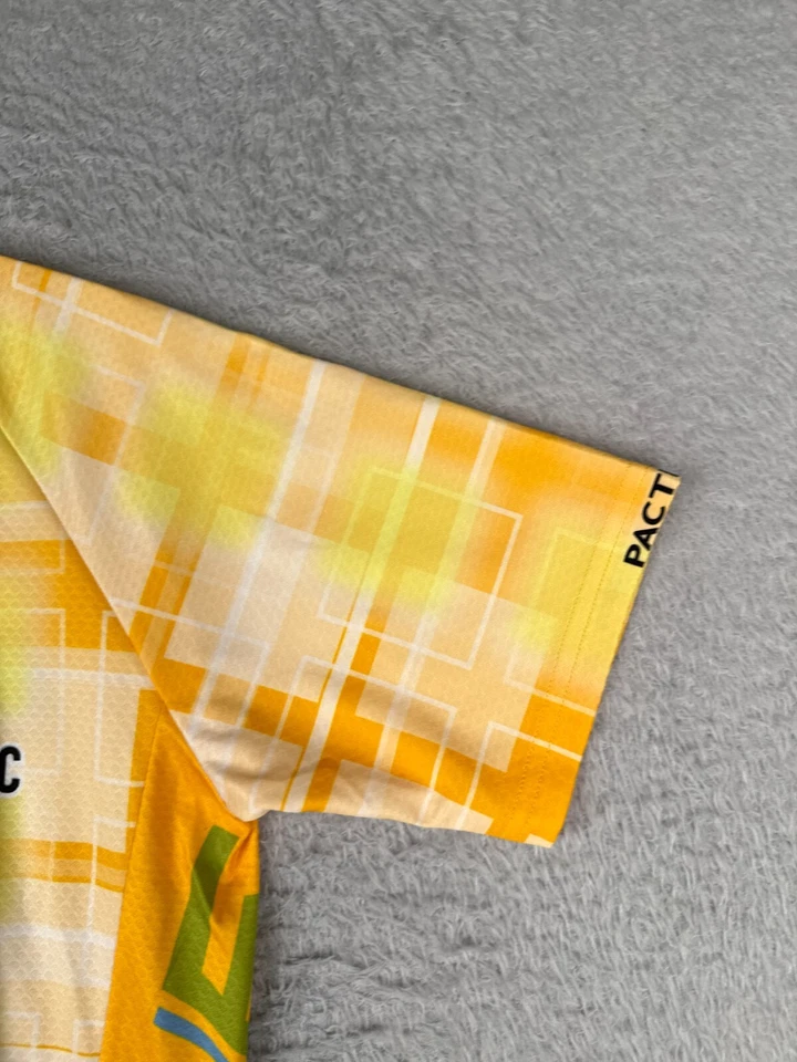 Camiseta de Ciclismo Pactimo Adulto Extra Pequeña Amarilla 1/2 Cremallera Buffalo Clásica Colorada Foto 2 de 4