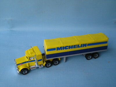Streichholzschachtel Konvoi Peterbilt LKW Michelin Reifen verpackt Spielzeug Modell 165mm Reifen CY-5