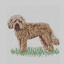 Golden Doodle Dog Breed Bathroom SET OF 2 HAND TOWELS EMBROIDERED