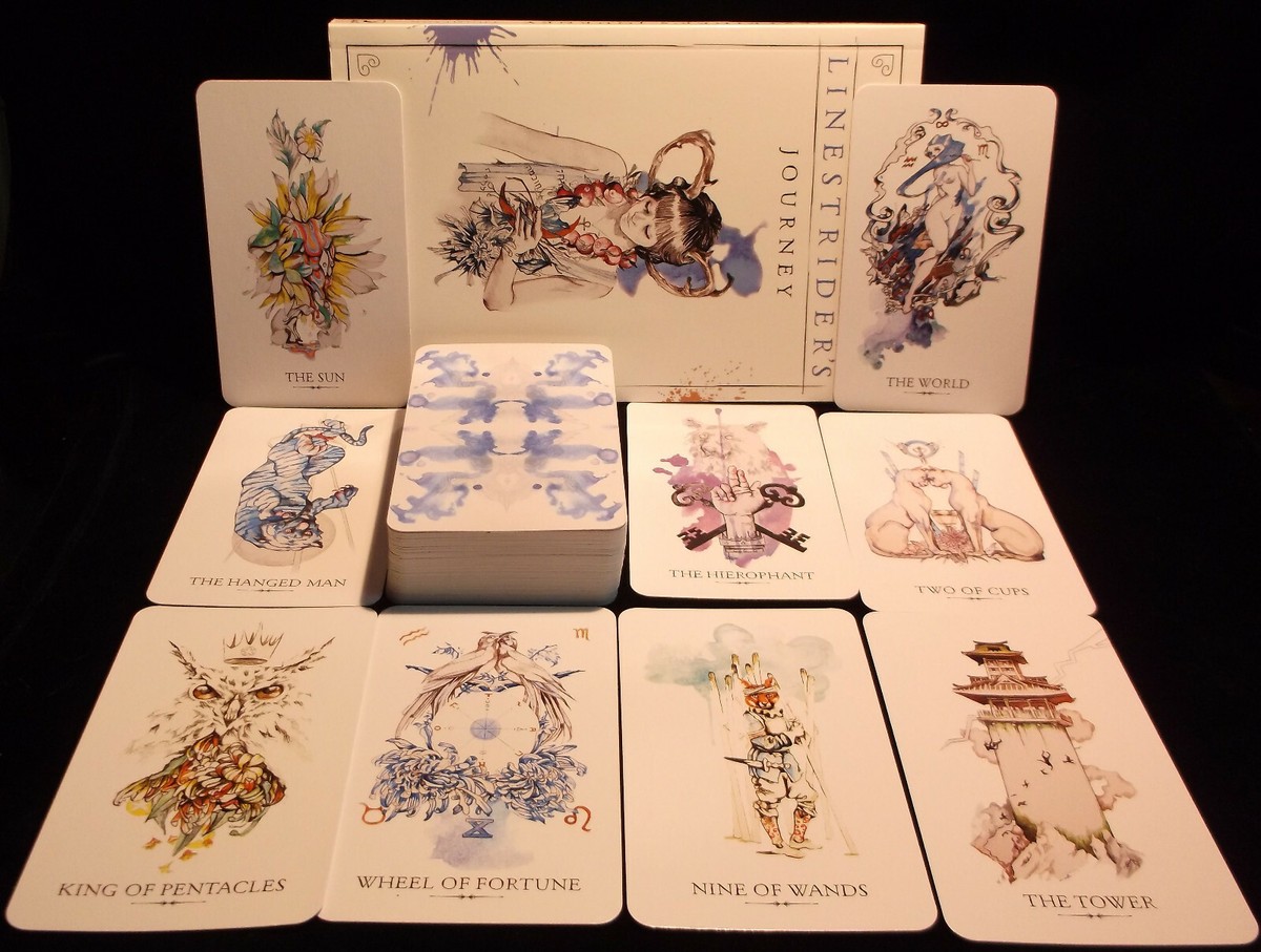 BRAND NEW SEALED! LINESTRIDER TAROT CARD & BOOK ORACLE UNCOVER