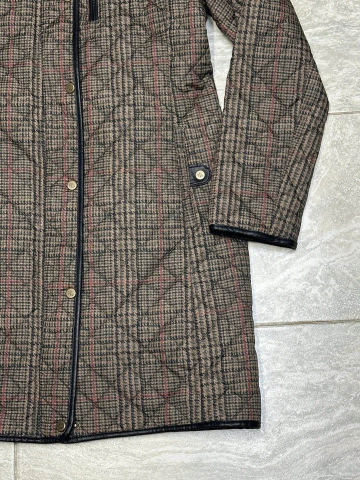 Chaqueta Lauren Ralph Lauren Mujer Mediana Parka Negra Etiqueta Bolsillos Capucha Extraíble Foto 3 de 4