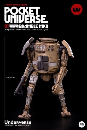 Figura de stock UNDERVERSE UV Pocket Universe WWR BRAMBLE MK8 Desert 666 Corp 1/18 - Imagen 5 de 6