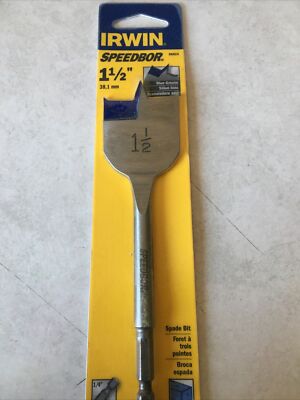 Brand new Irwin Speedbor 88824 1-1/2'' x 6'' Blue-Groove Spade Bit 38.1mm