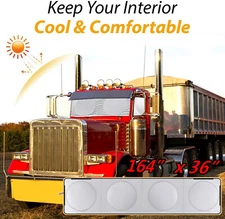 Truck Front Windshield + 4 Side Window Sunshade Sun Shade Visor For Semi Trucks