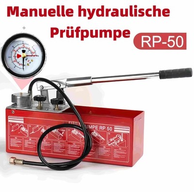 Petour Prüfpumpe Abdrückpumpe Manuell Druckprüfpumpe Füllpumpe Befüllpumpe 12L