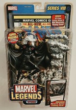 TOY BIZ MARVEL LEGENDS SERIES VIII 8 STORM FIGURE with COMIC BOOK & STAND