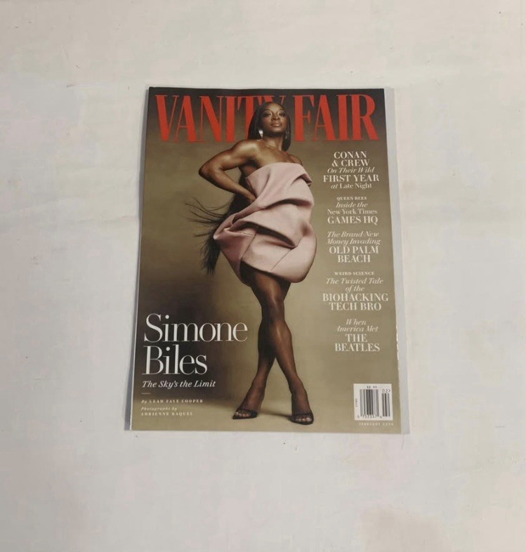 Vanity Fair Simone Biles “The Sky’s the Limit” Issue February 2024 Magazine