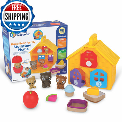 Learning Resources Three Bear Family Storytime Picnic Shape Sorter Fine Motor