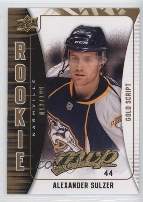 2009-10 Upper Deck MVP Gold Script 12/100 Alexander Sulzer #325 Rookie RC 2a8