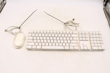 Genuine Apple White A1048 USB Keyboard  Apple M5769 USB Mouse - Tested