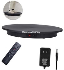 Motorized Rotating Display Stand, 360 Degree Black/23.6Inch/330Lbs Load/Wired