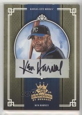 2005 Donruss Diamond Kings Gold Signatures 4/5 Ken Harvey #351 Auto 0b5