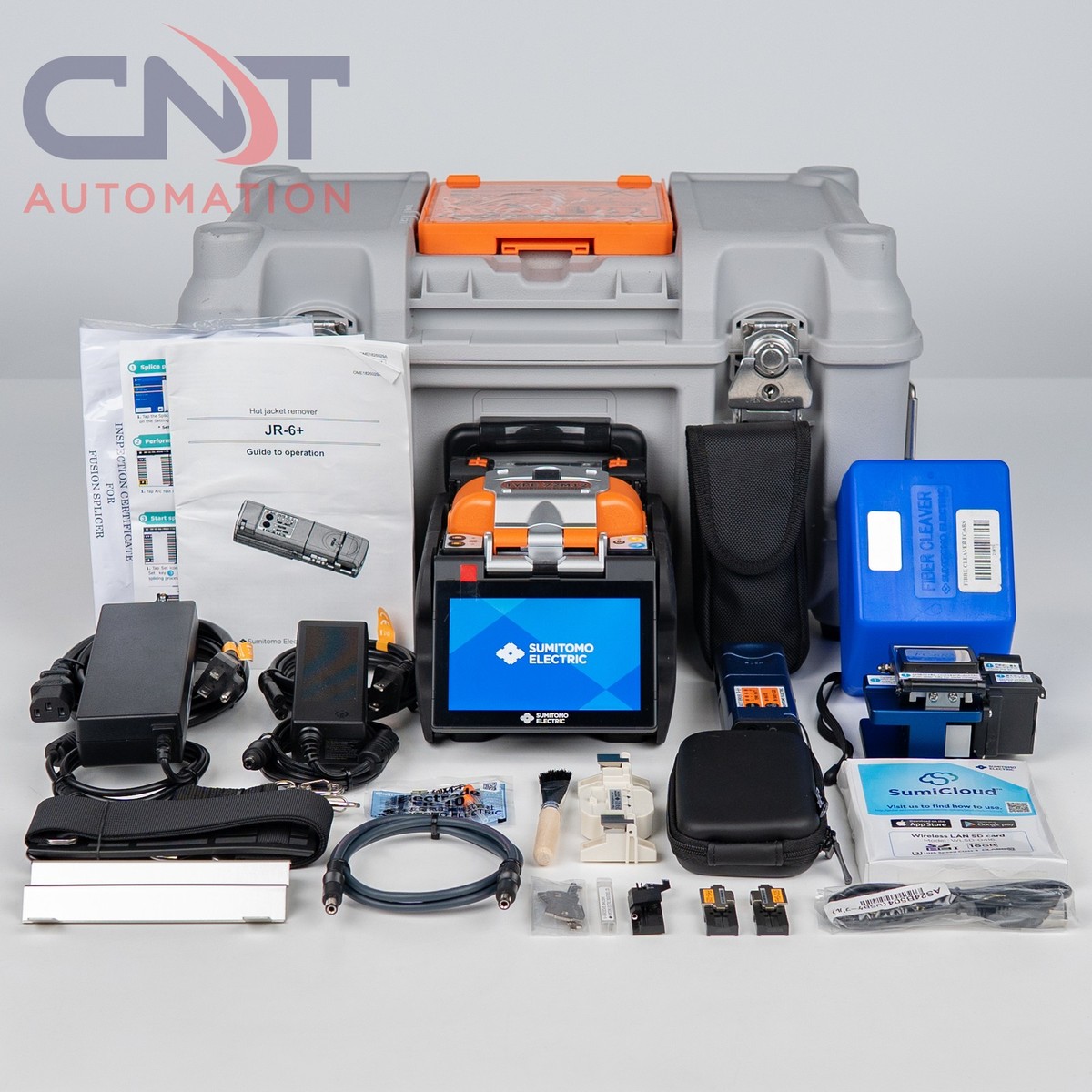 Sumitomo Type-72M12 Fiber Fusion Splicer W/ FC-6RM Cleaver, JR-6+